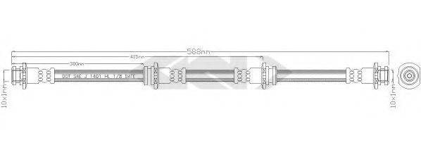 SPIDAN 38621 Гальмівний шланг