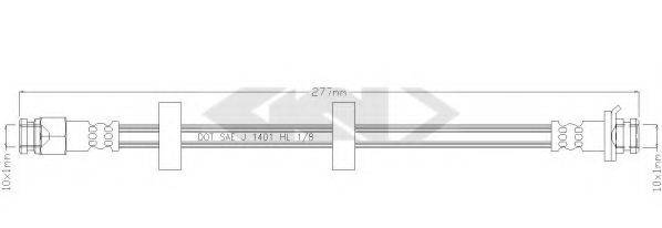 SPIDAN 338575 Гальмівний шланг
