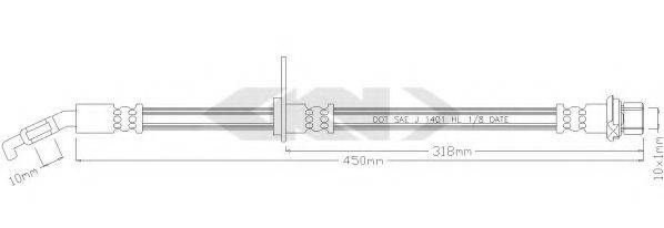 SPIDAN 338590 Гальмівний шланг