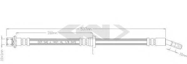 SPIDAN 338622 Гальмівний шланг