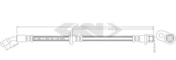 SPIDAN 338662 Гальмівний шланг