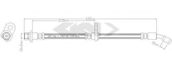 SPIDAN 338691 Гальмівний шланг