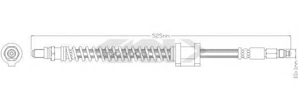 SPIDAN 338825 Гальмівний шланг