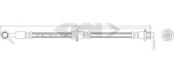 SPIDAN 338988 Гальмівний шланг