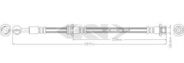 SPIDAN 339007 Гальмівний шланг