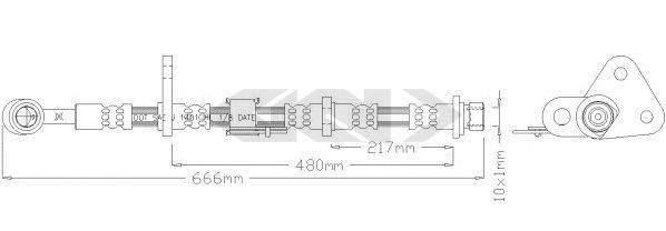 SPIDAN 339199 Гальмівний шланг