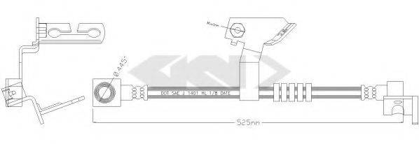 SPIDAN 339074 Гальмівний шланг