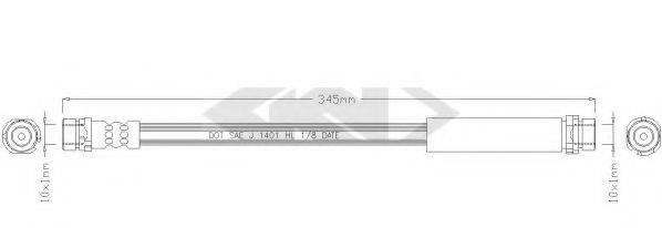 SPIDAN 339109 Гальмівний шланг