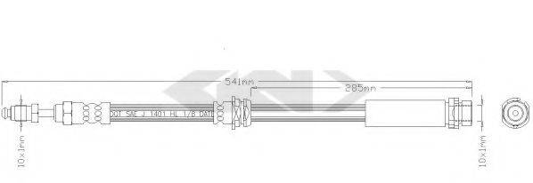 SPIDAN 339110 Гальмівний шланг