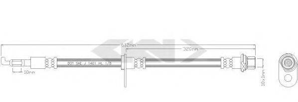 SPIDAN 339558 Гальмівний шланг