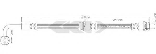SPIDAN 339255 Гальмівний шланг