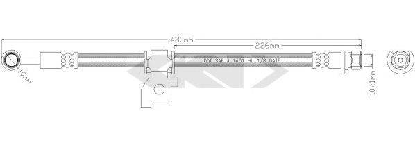 SPIDAN 340572 Гальмівний шланг