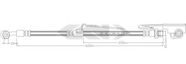 SPIDAN 340237 Гальмівний шланг