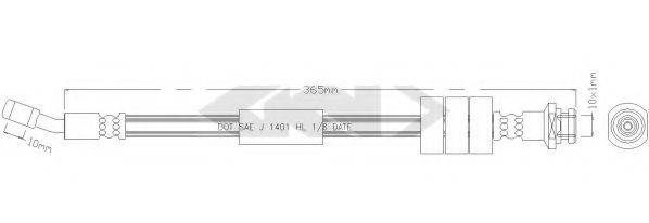 SPIDAN 340086 Гальмівний шланг