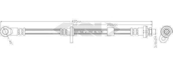 SPIDAN 340585 Гальмівний шланг