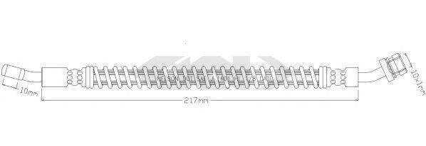 SPIDAN 340606 Гальмівний шланг