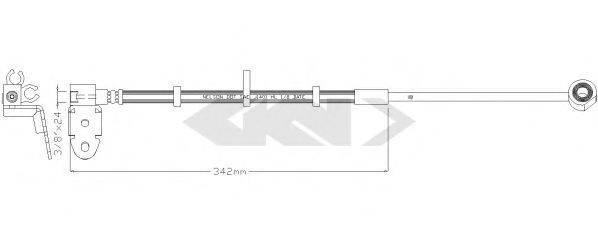 SPIDAN 340638 Гальмівний шланг