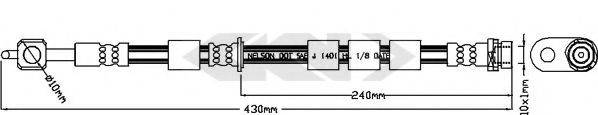 SPIDAN 340489 Гальмівний шланг