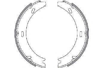 SPIDAN 33617 Комплект гальмівних колодок, стоянкова гальмівна система