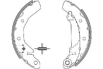 SPIDAN 33726 Комплект гальмівних колодок
