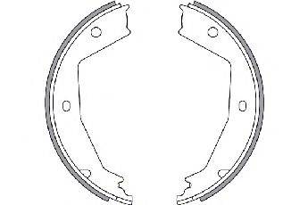 SPIDAN 33632 Комплект гальмівних колодок, стоянкова гальмівна система