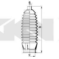 SPIDAN 83886 Пильовик, рульове управління