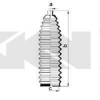 SPIDAN 83899 Пильовик, рульове управління