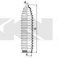 SPIDAN 83992 Пильовик, рульове управління