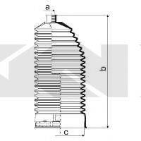 SPIDAN 84048 Пильовик, рульове управління