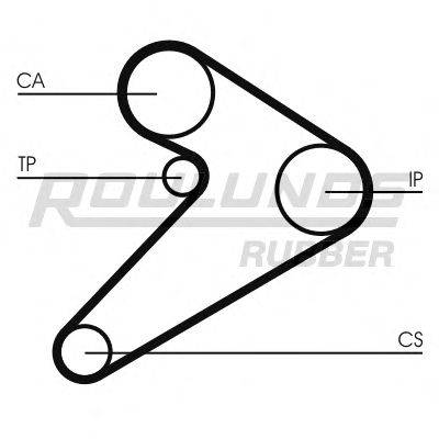 ROULUNDS RUBBER RR1034K1 Комплект ременя ГРМ