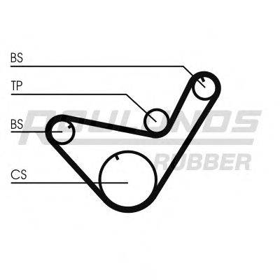 ROULUNDS RUBBER RR1316 Ремінь ГРМ