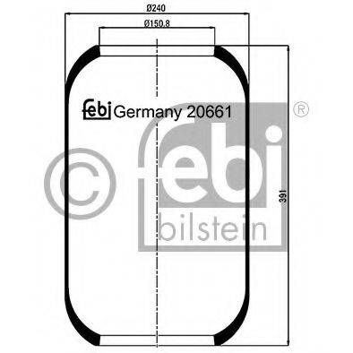 FEBI BILSTEIN 20661 Кожух пневматичної ресори