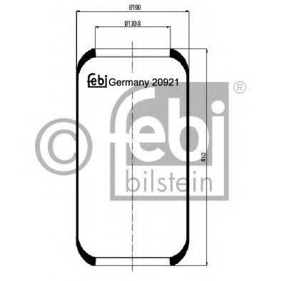 FEBI BILSTEIN 20921 Кожух пневматичної ресори