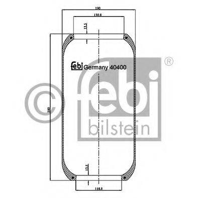 FEBI BILSTEIN 40400 Кожух пневматичної ресори