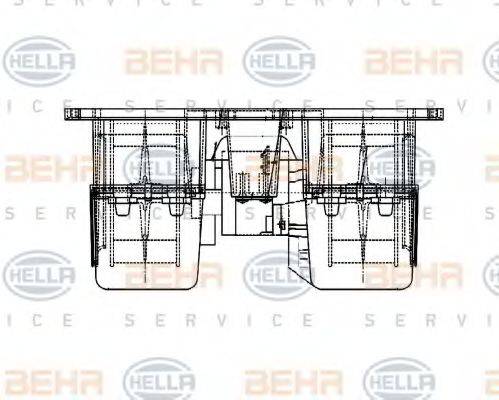 BEHR HELLA SERVICE 8EW009157531 Вентилятор салону