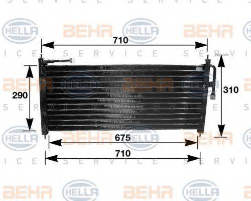 BEHR HELLA SERVICE 8FC351035021 Конденсатор, кондиціонер