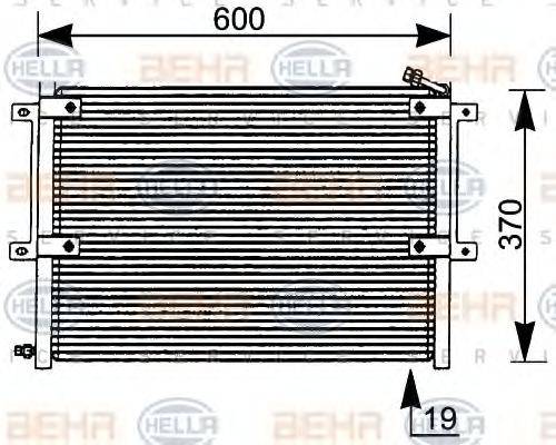 BEHR HELLA SERVICE 8FC351036061 Конденсатор, кондиціонер