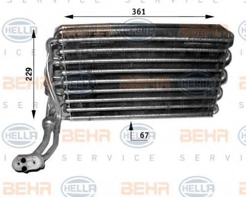 BEHR HELLA SERVICE 8FV351210741 Випарник, кондиціонер