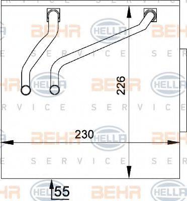 BEHR HELLA SERVICE 8FV351211141 Випарник, кондиціонер