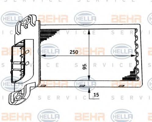 BEHR HELLA SERVICE 8FH351311271 Теплообмінник, опалення салону