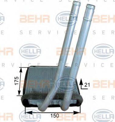 BEHR HELLA SERVICE 8FH351315281 Теплообмінник, опалення салону