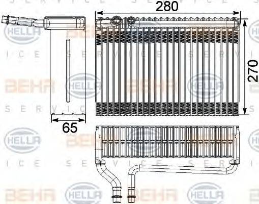 BEHR HELLA SERVICE 8FV351330381 Випарник, кондиціонер