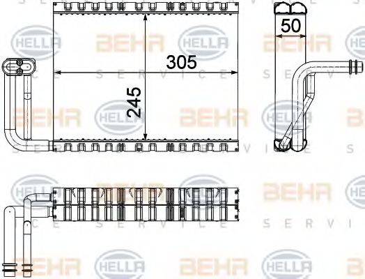 BEHR HELLA SERVICE 8FV351330661 Випарник, кондиціонер