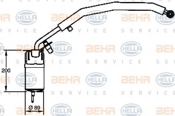 BEHR HELLA SERVICE 8FT351335081 Осушувач, кондиціонер