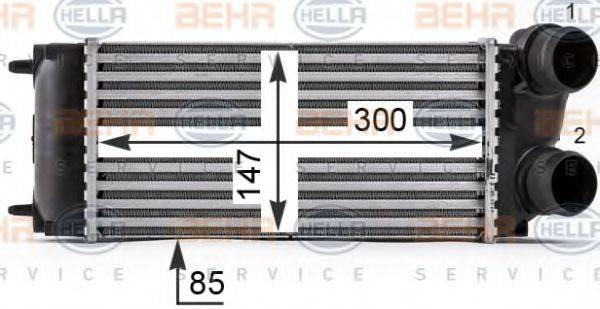 BEHR HELLA SERVICE 8ML376700511 Інтеркулер