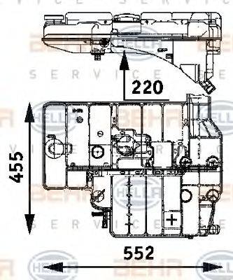 BEHR HELLA SERVICE 8MA376705191 Компенсаційний бак, охолоджуюча рідина