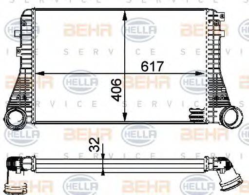 BEHR HELLA SERVICE 8ML376723541 Інтеркулер