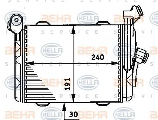 BEHR HELLA SERVICE 8MO376726011 масляний радіатор, моторне масло