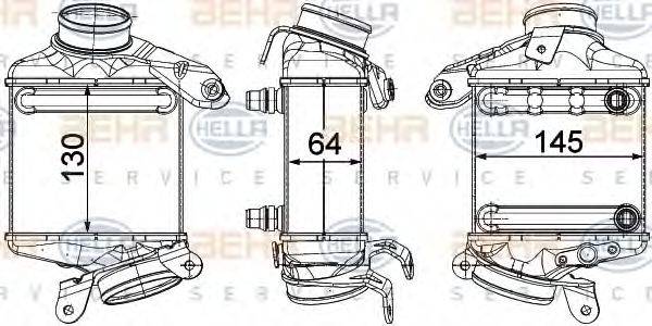 BEHR HELLA SERVICE 8ML376746431 Інтеркулер