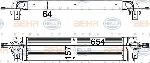 BEHR HELLA SERVICE 8ML376746601 Інтеркулер